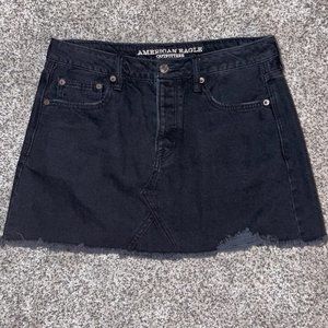 American Eagle Black Jean Skirt